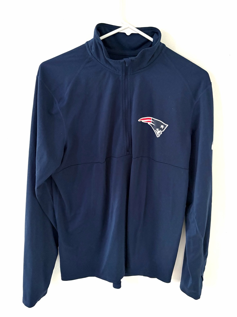 Nike Dri-Fit New England Patriots Performance 1/4 Zip, Size: Medium
